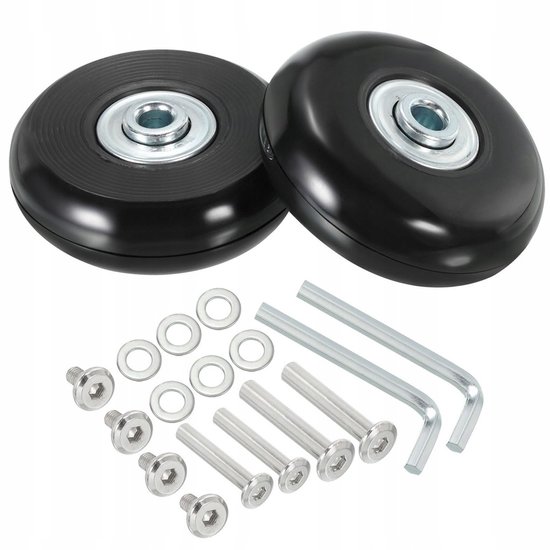 Bagagewielen - Zwart - Bagageonderdelen - 4 stuks