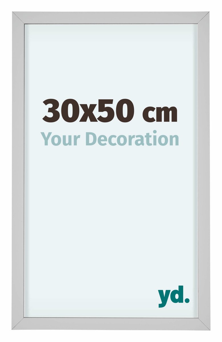 yd. Your Decoration - Fotolijst 30x50 cm - Aluminium - Wit - Virginia