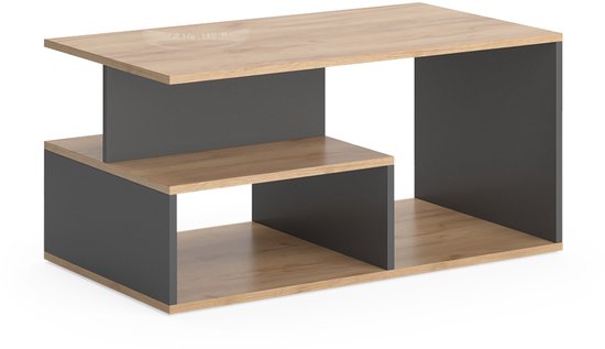 Salontafel vierkant croco goud - Lot - Robuust Interieur