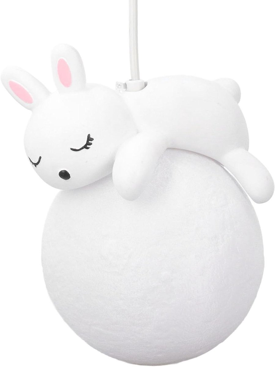 Rabbit Kinderkamer Hanglamp - Helder Licht - Eenvoudig te Installeren - Schattig Konijn - Keuken Slaapkamer Decoratie