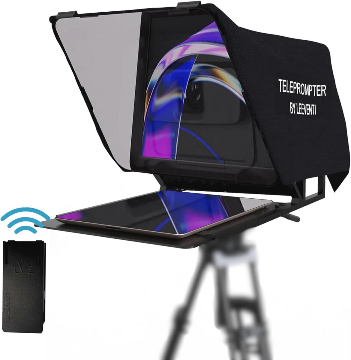Teleprompter voor iPad, tablet en smartphone - Ideaal voor professionele video-opnames