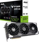 Bol.com ASUS TUF Gaming NVIDIA GeForce RTX 5060 Ti OC - 16GB - GDDR7 - PCIe 5.0 - 1x HDMI 2.1b - 3x DisplayPort 2.1a aanbieding