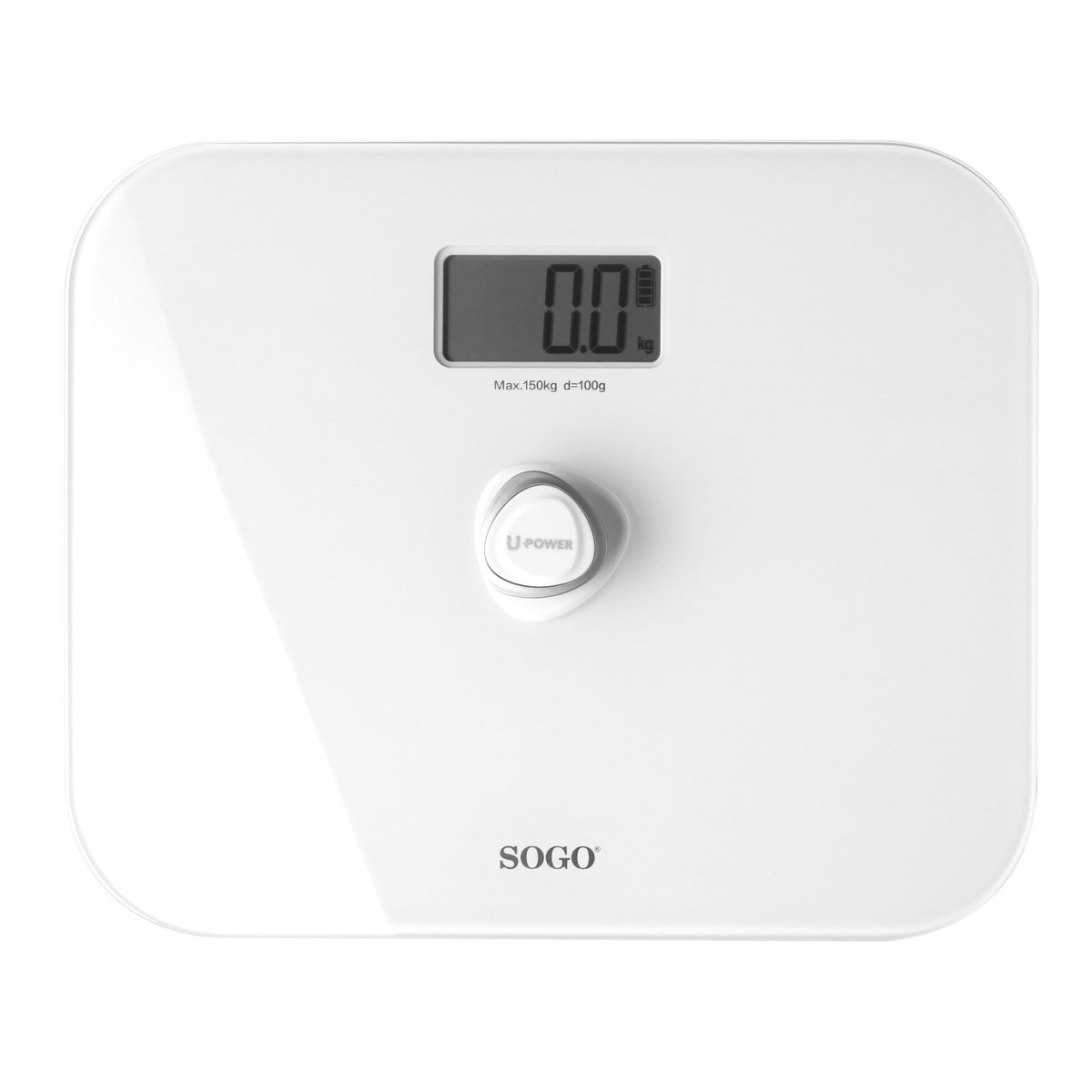 Sogo BAB-SS-2910 weegschaal Vierkant Wit Elektronische weegschaal