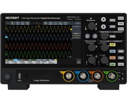 VOLTCRAFT DOV1254 LA Digitale oscilloscoop 125 MHz 4-kanaals 1.25 GSa/s 100 Mpts 12 Bit Digitaal geheugen (DSO), Logic-