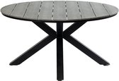 Ronde tuintafel Cyprus ø120cm | Grey | Polywood & Aluminium