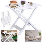 Table D’Appoint Pliante Relaxdays – Plateau Amovible En Bois, Idéale Petit-Déjeuner Au Lit Ou Canapé