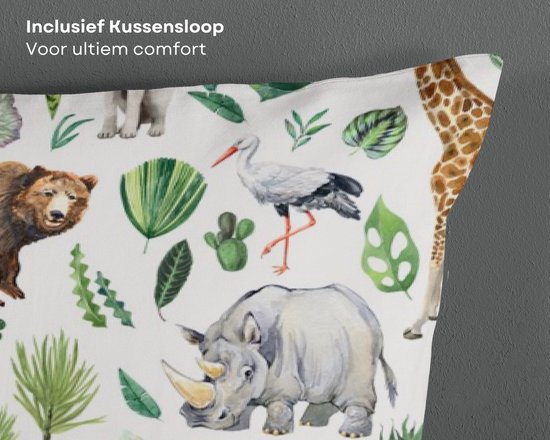 Housse de couette enfant Good Morning Samba jungle - coton - 140x200 + 70x90 cm