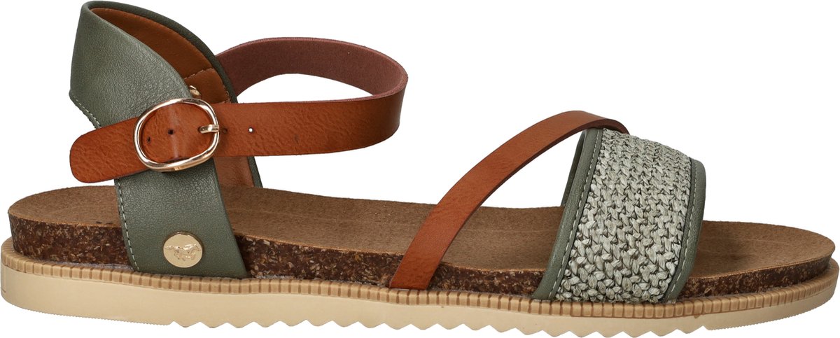 Mustang Sandalen Plat Sandalen Plat - Groen - Maat 41