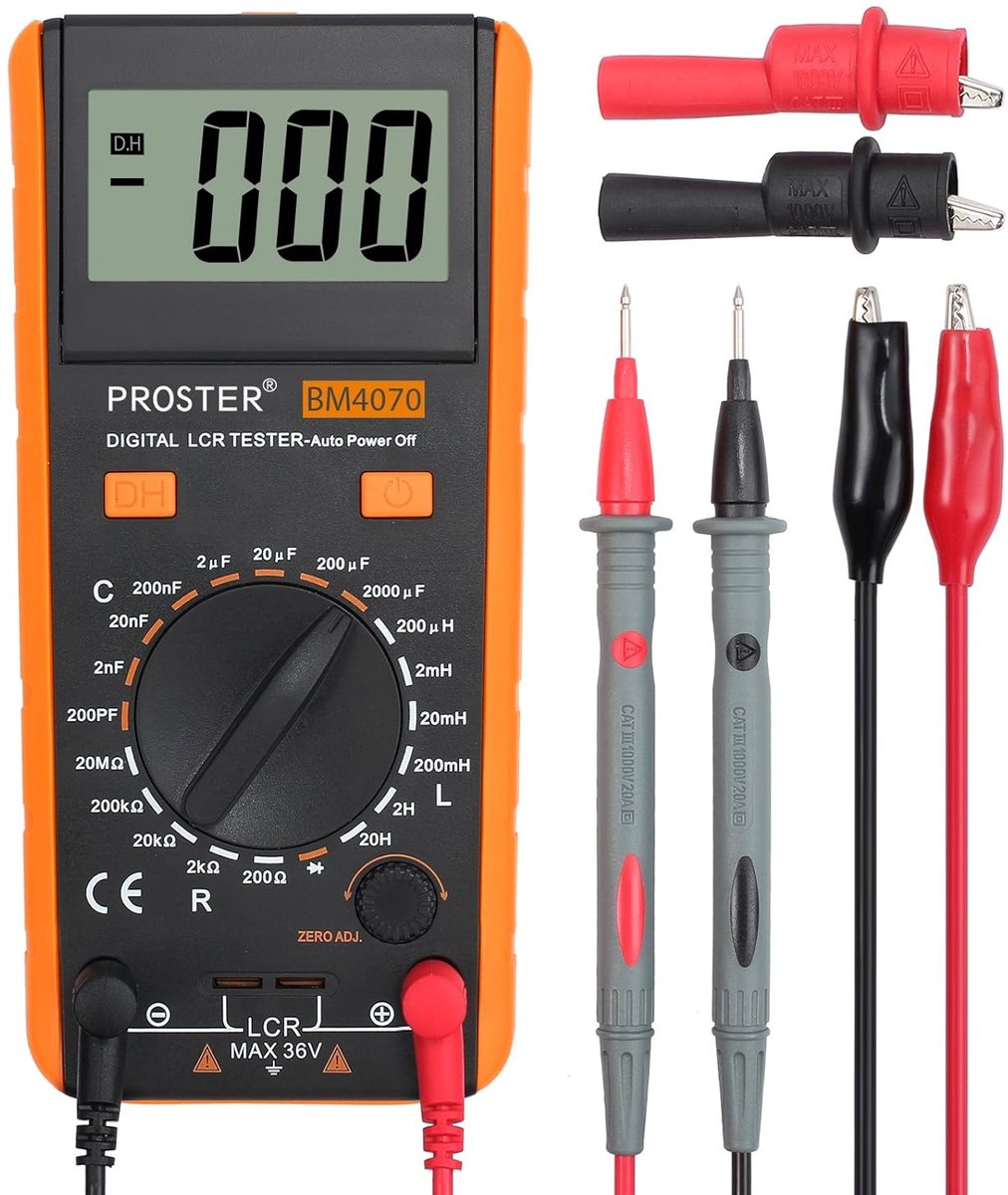 Digitale LCR Multimeter voor Capaciteit, Inductie en Weerstand met LCD Scherm