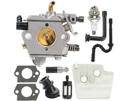 Geschikt voor Carburateurset voor Stihl 024 026 MS240 MS260 024AV 024S Walbro WT-194 kettingzaag luchtfilter inlaatspruitstuk vervangt 11211200611