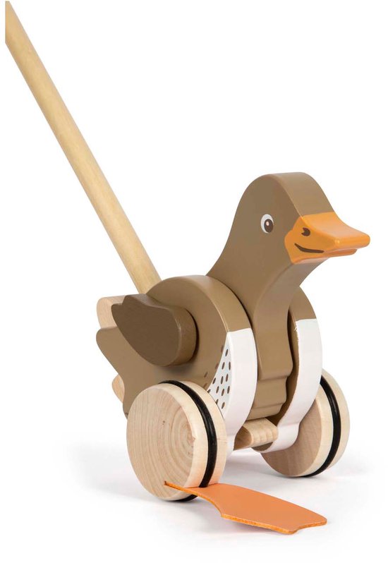 Small Foot - Houten Duwfiguur Eend met Bewegende Kop van Small Foot — afbeelding 4