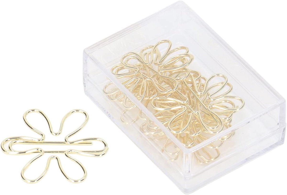 100 Schattige Metalen Paperclips met Bloemen- en Pijlontwerp - Herbruikbare Kleine Paperclip