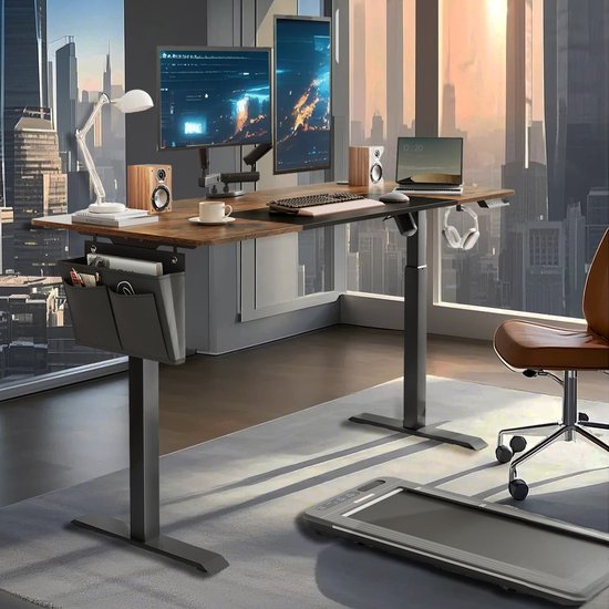 Radlove Bureau, in hoogte verstelbaar, elektrisch, 150 cm, L-vorm