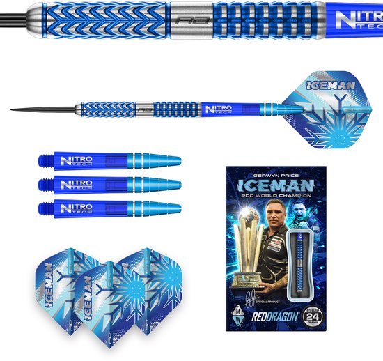 Red Dragon Gerwyn Price Glacier 90% - Dartpijlen van Red Dragon — afbeelding 5