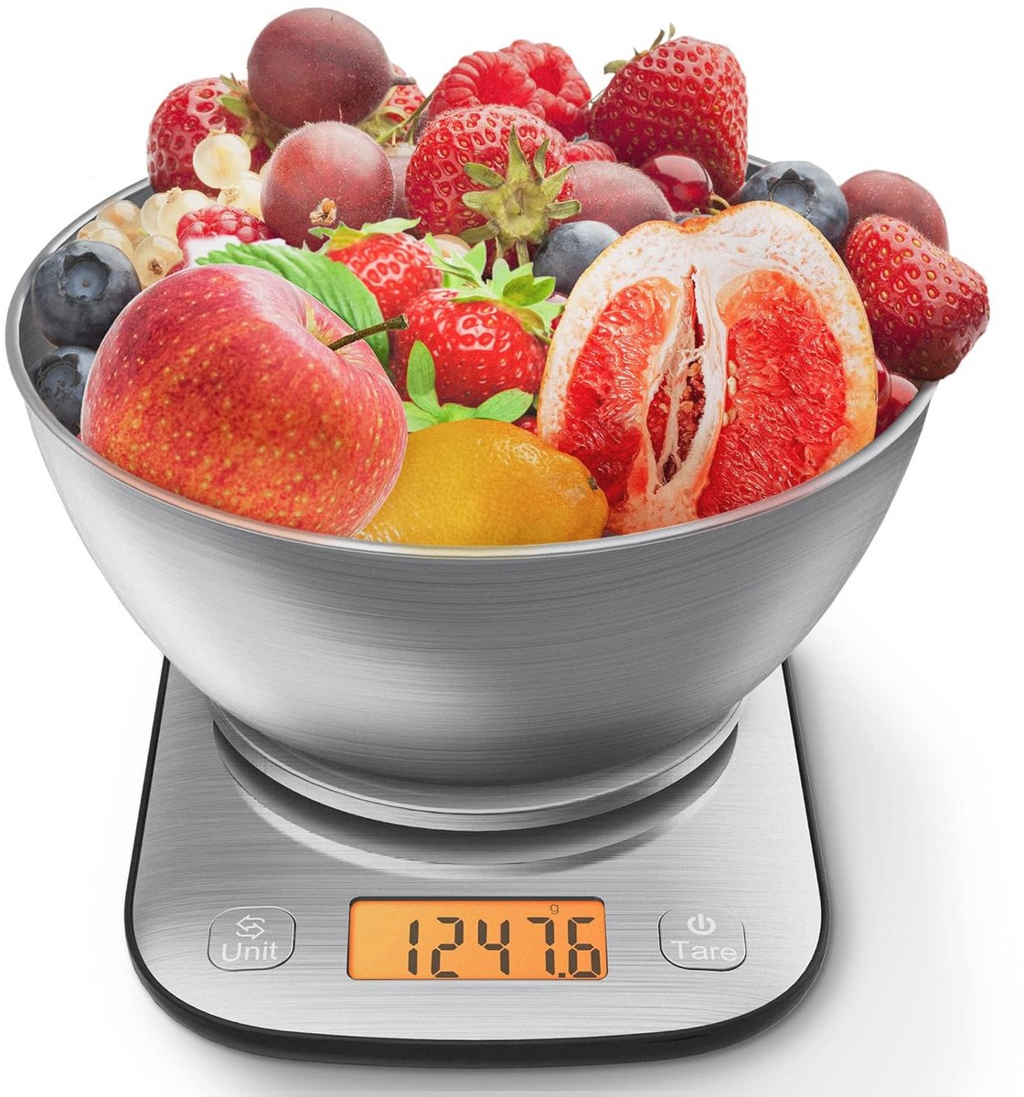 Digitale keukenweegschaal IPX6 Waterdicht met Kom - Precisie 11 lb/0,01 oz