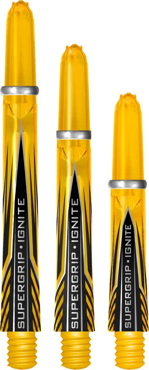 Harrows Supergrip Ignite Yellow - Dart Shafts Short