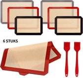 Siliconen Bakmat - 8 stuks - Deegmat - Ovenmat - Hittebestendige Mat tot 250°C - Herbruikbaar en niet-klevend - Vaatwasserbestendig - BPA-vrij - Bakspullen - Bakpapier Herbruikbaar