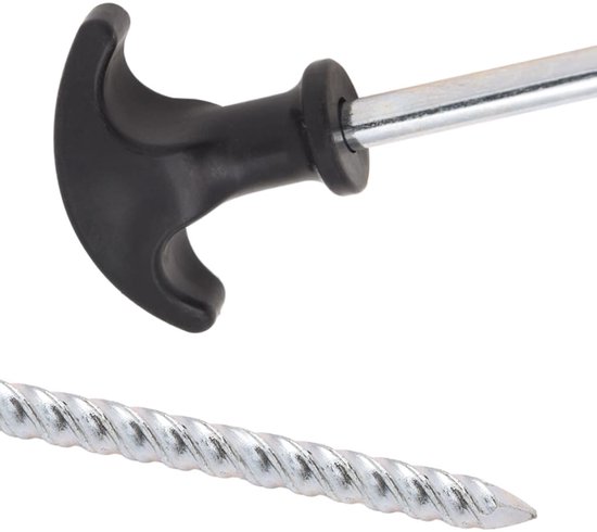 vidaXL - Tentharingen - 24 - st - Ø7 - mm - 20 - cm - gegalvaniseerd - staal van Merkloos — afbeelding 2