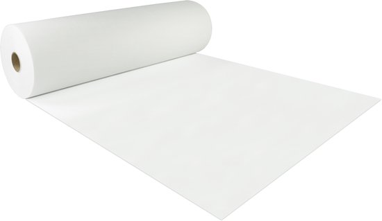 Rouleau de tissu non tissé FLOORDIREKT pour jardin - Toile anti-mauvaises herbes pour billons - Film anti-mauvaises herbes perméable à l'air et à l'eau - Tissu racinaire Extra résistant aux déchirures - 50 g/m² - Au mètre - Wit - 1,5 x 15 m