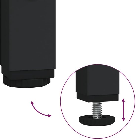 Buffet vidaXL - Commodes - Meuble de rangement - Armoire murale - Buffet 70 x 30 x 80 cm Bois traité Gris Sonoma