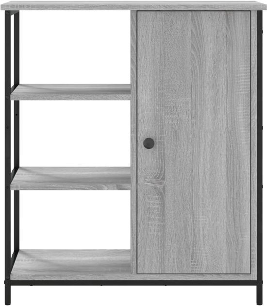 Buffet vidaXL - Commodes - Meuble de rangement - Armoire murale - Buffet 70 x 30 x 80 cm Bois traité Gris Sonoma