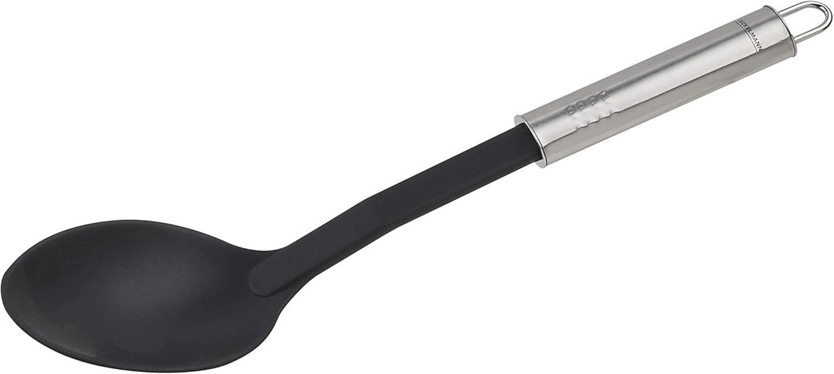 Ergonomische Opscheplepel 31 cm voor Gecoate Pannen en Potten - Keukenhulp van Roestvrij Staal en Kunststof