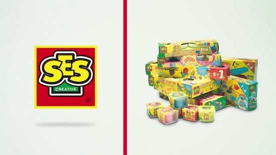 SES Creative Klei - Glitter 4 Kleuren Super Zacht - Vanaf 2 Jaar - 4 x 90 g - Boetseerklei - Glutenvrij - Schoencadeautjes Sinterklaas