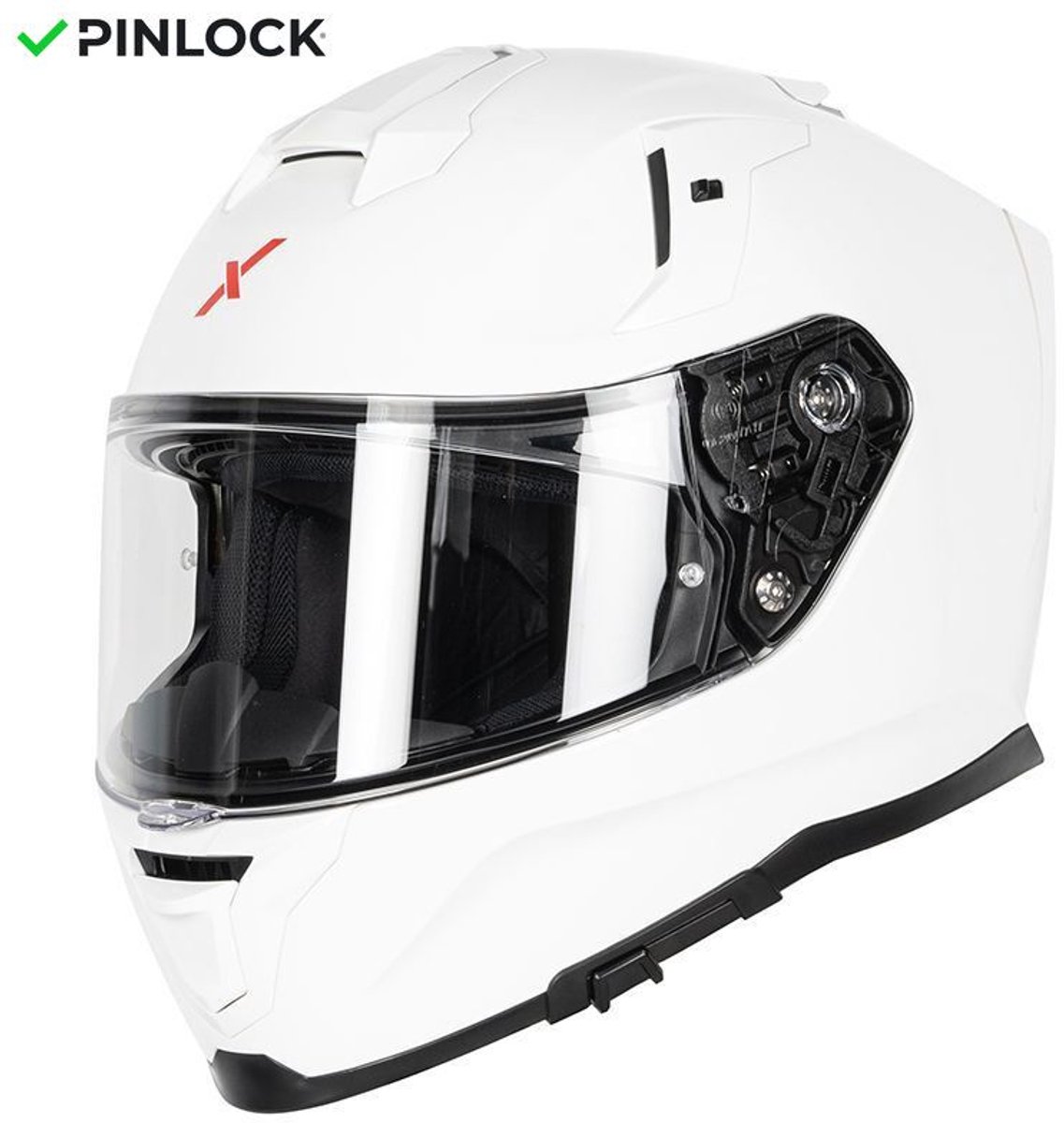 Motor Integraal Helm MIRAGE Wit M van MOTOBLOUZ