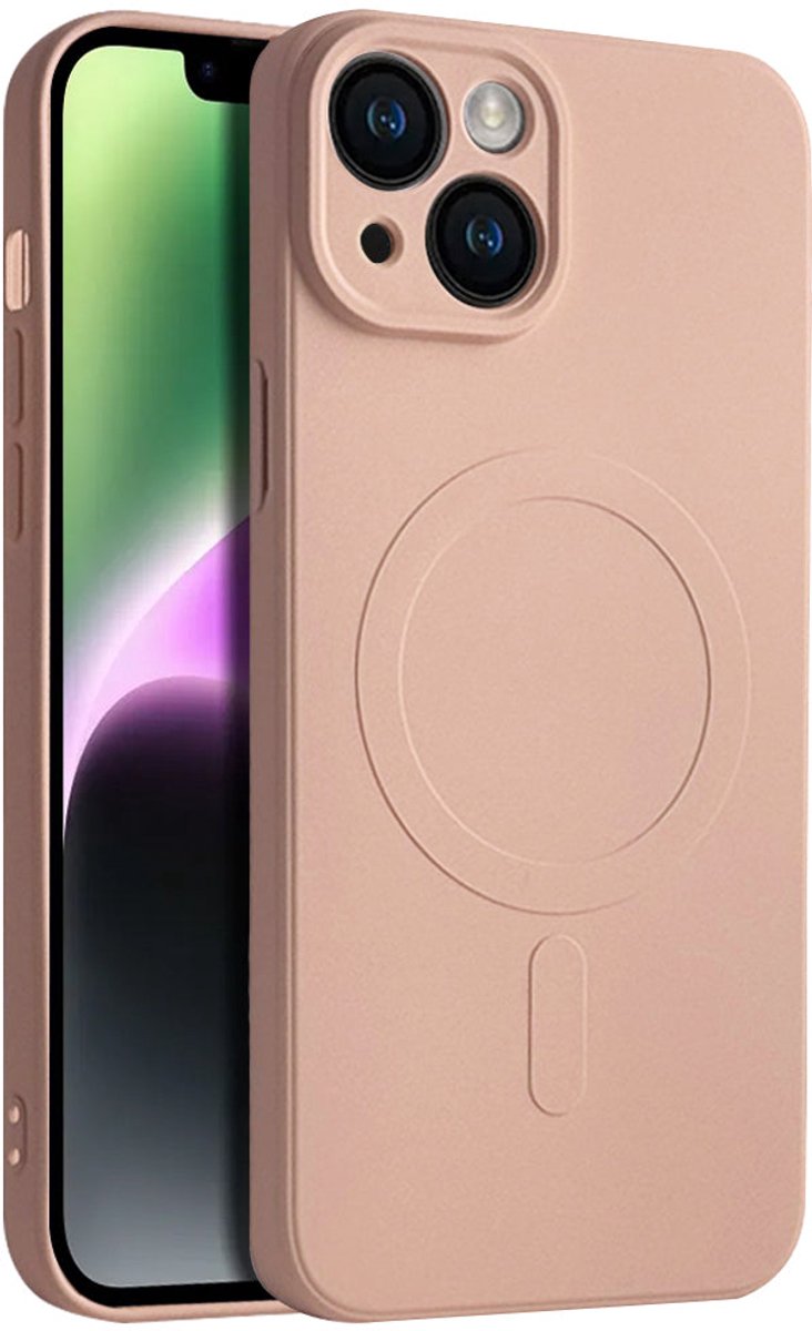 Casify Siliconen Hoesje geschikt voor MagSafe iPhone 14 Hoesje - Roze