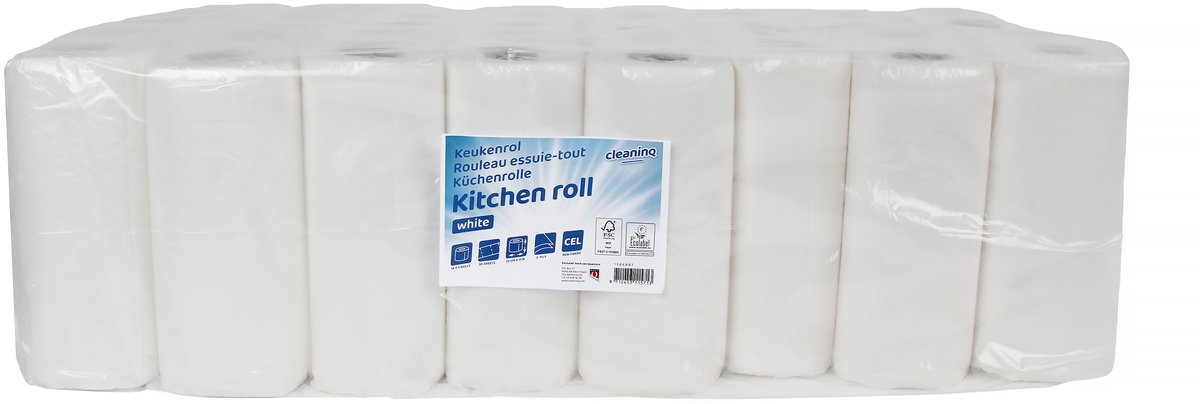 Cleaninq - Keukenrol Blanco 2-laags 50vel 32rollen