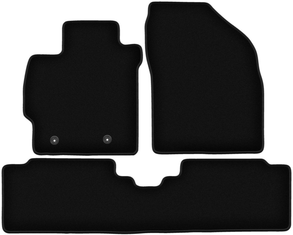BASIC zwarte veloursmatten voor: Toyota Corolla E14 / E15 stationwagen, sedan (2007-2012)