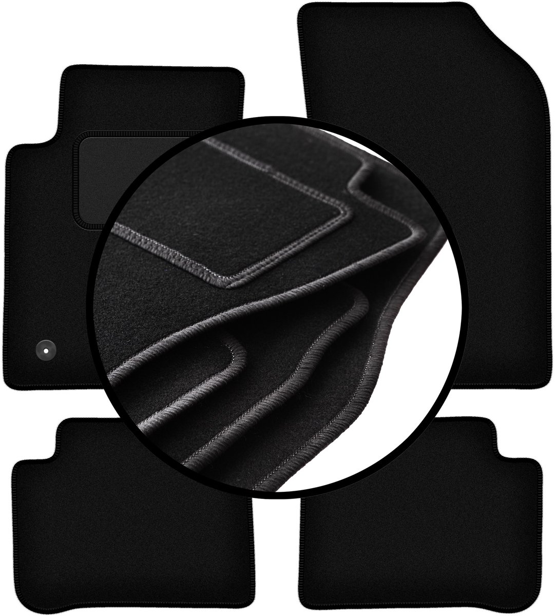 Complete set veloursmatten voor: Citroen C3 III hatchback (2017-)