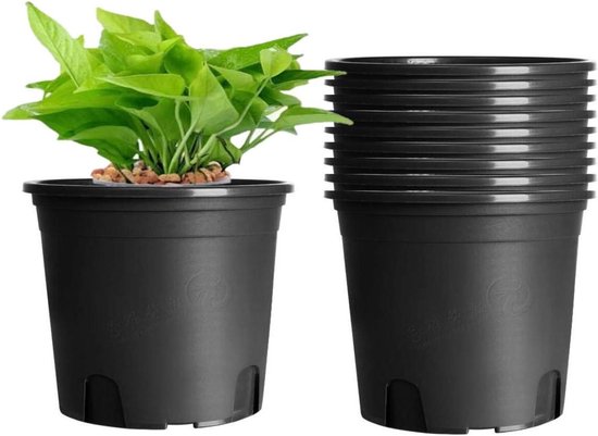 Ksvaye 3 Stuks 6 Inch Metalen Bloempothouder, Ring Bloempot Rack, Metalen Plant Hanger, Plant Houder Ring, voor Tuin, Balkon, Buiten, Bloem, Plantenpot, Kleerhanger (Zwart, 15cm