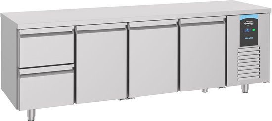 Combisteel Koelwerkbank - 632L - 3 Deuren + 2 Laden - -2°c/+8°c - 2330x700x850mm