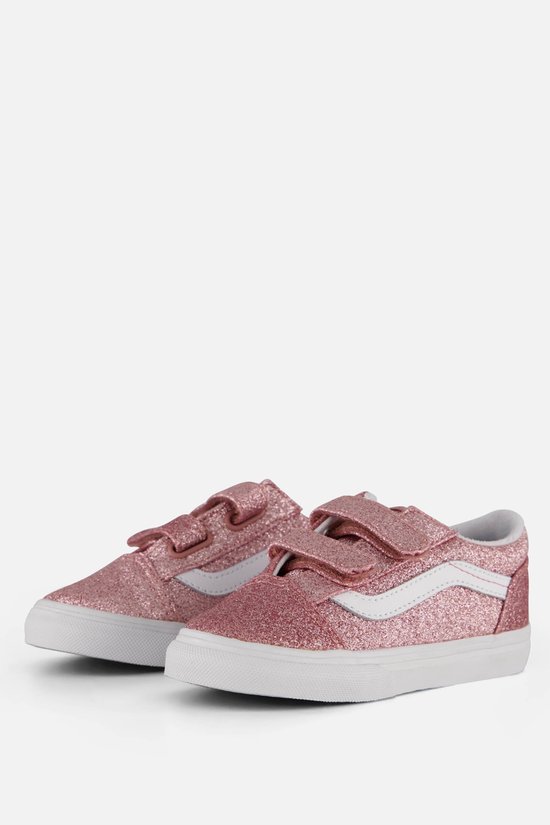 Vans Old Skool V Glitter Baskets pour femmes rose - Femme - Taille 22