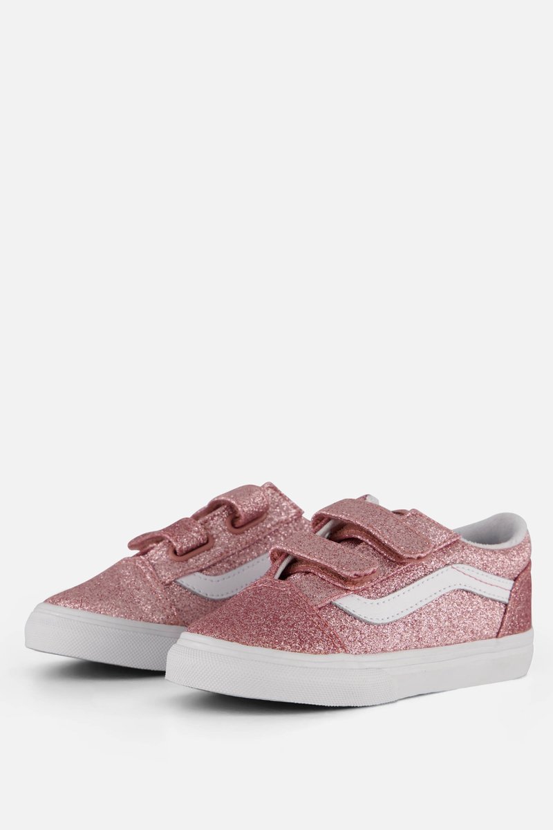 Vans Old Skool V Glitter Sneakers Dames Roze