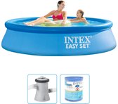 Bol.com Intex - Easy Set - Opblaaszwembad - Ø 244 x 61 cm - Inclusief Filterpomp & Filter aanbieding