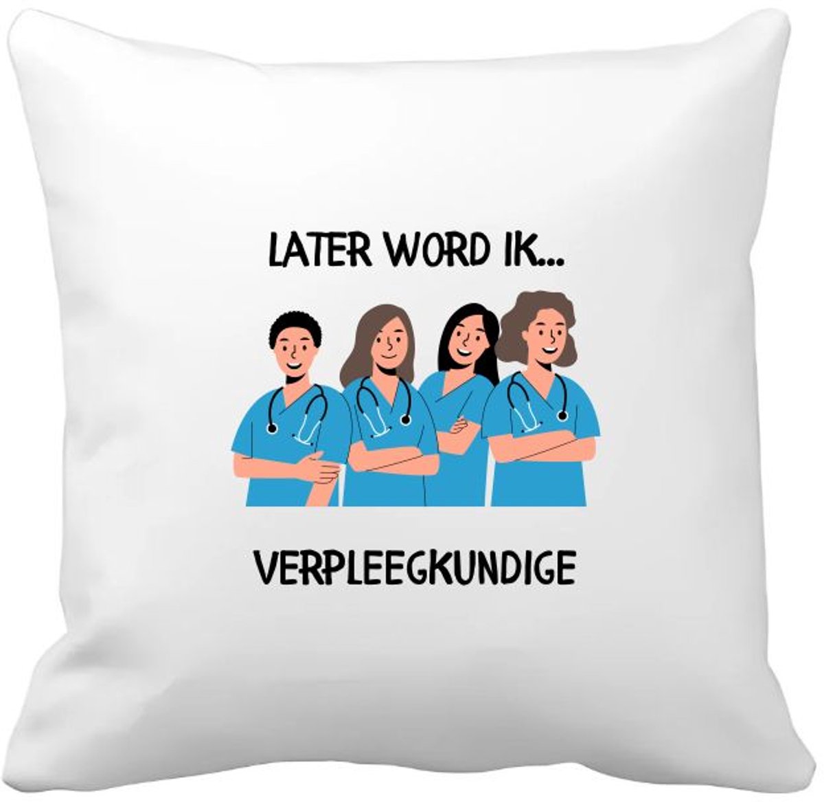 Akyol later word ik verpleegkundige Kussen hoes - Verpleegkundige - zorgmedewerkers - artsen - ziekenhuismedewerkers - zorg - 40 bij 40 cm Multicolor