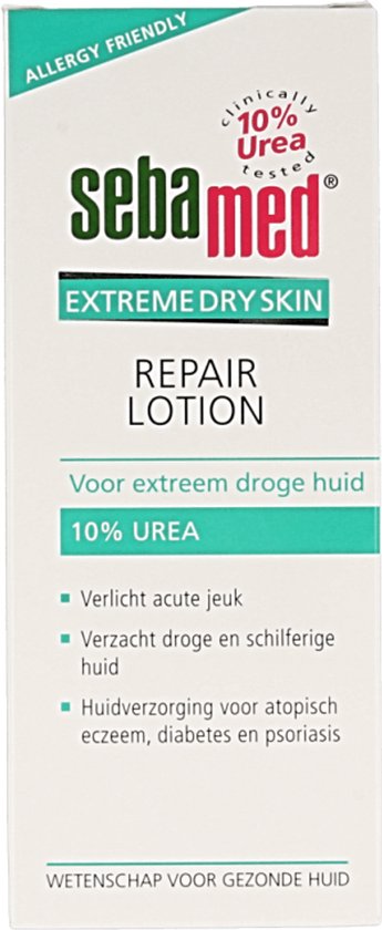 Sebamed Repear lotion 10% urea - Intensieve hydratatie - Vermindert schilfers, jeuk en roodheid van de huid - Geschikt voor atopisch eczeem, diabetes en psoriasis - Huidverzorging - 200 ml