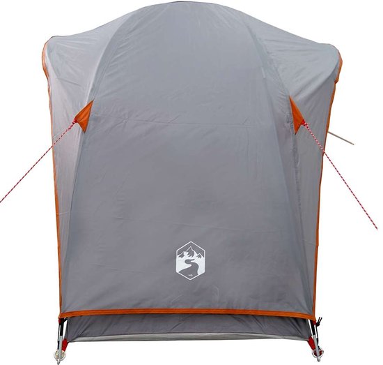 vidaXL - Tent - 1-persoons - waterdicht - grijs - en - oranje van Vidaxl — afbeelding 5