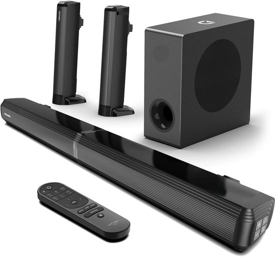 Soundbar 4.1ch Soundbar met Subwoofer Bluetooth 200W Zwart - Soundbar - €307,99