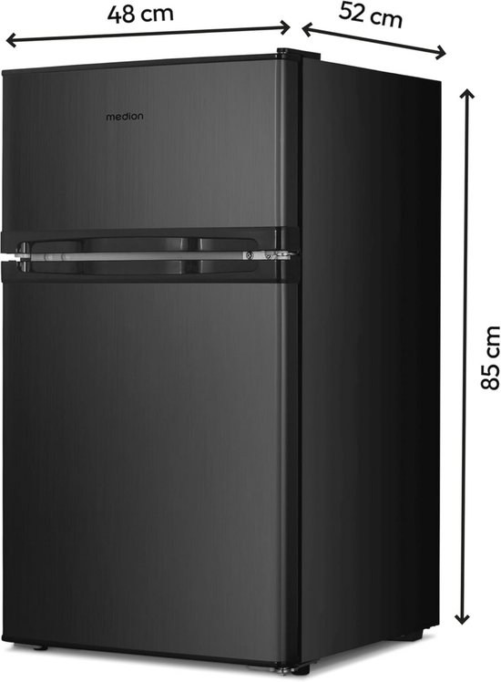 Mini-koelvriescombinatie 85 liter - vrijstaand met verwisselbare deurscharnieren, energie-efficiëntieklasse E van Merkloos — afbeelding 4
