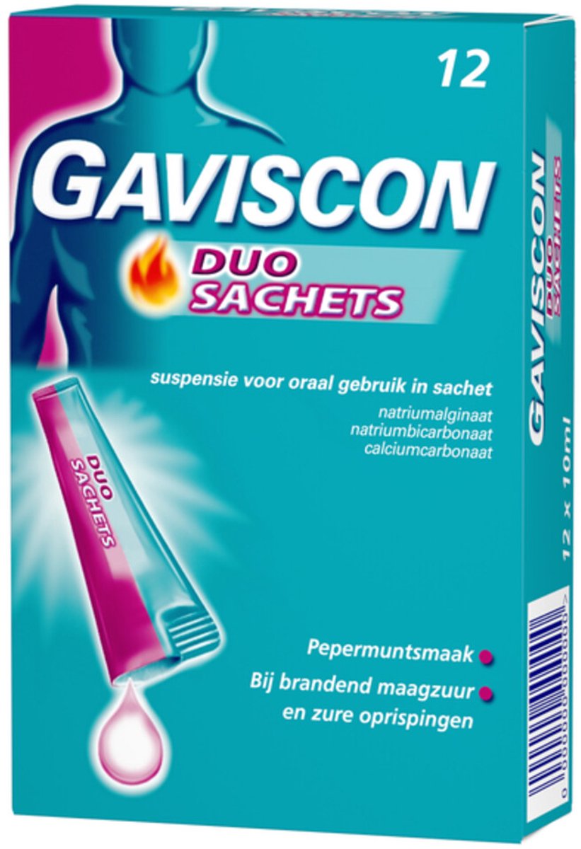 Goedkoopste Gaviscon Duo Sachets - 3 x 12 sachets