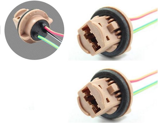 2 Portalampada Auto 3157 T20 – Attacco Per Riparazione Fari E Nebbia, 12V-48V