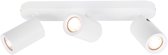 Ledvion - LED Plafondspot - Wit 3-lichts - Dimbaar - 3W - 2700K - Rechthoek - GU10 - IP20