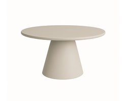 Tower Living Mello Eettafel rond beton 130 cm - Beige