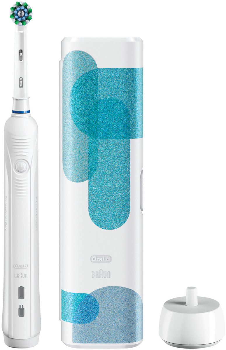 Oral-B Pro Clean, Volwassene, Roterende tandenborstel, Dagelijkse verzorging, Grondige reiniging, Tandvleesverzorging, Pulserend, Blauw, Wit, 2 min, Wit
