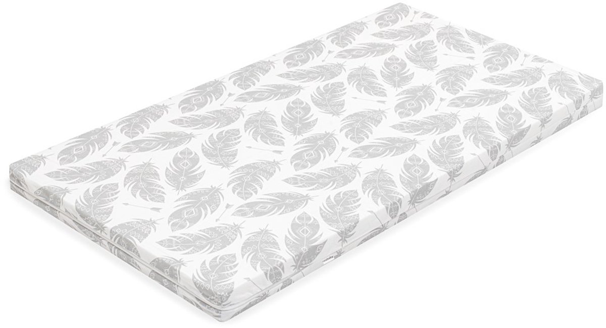 NEW BABY - Babymatras - Schuimmatras 120x60x6 cm wit polyurethaanschuim - anti-allergisch - ademend - ÖKO-TEX - schimmelbestendig - matras
