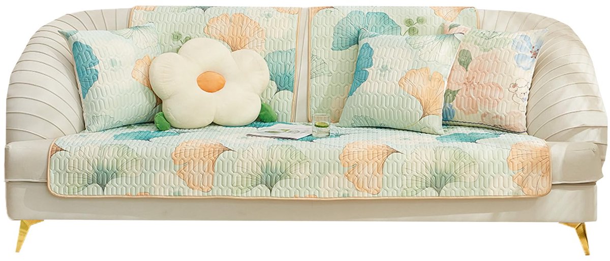Ibenzoa Koude en Comfortabele Kussenhoezen voor Zomer, Decoratief en Praktisch, Mintgroen, 30 x 50 cm, Perfecte Bankaccessoire muntgroen