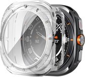 Bandz hard case met screen protector geschikt voor Samsung Galaxy Watch Ultra / Ultra 2025 - hoesje van polycarbonaat materiaal - Full cover case met screenprotector (transparant)